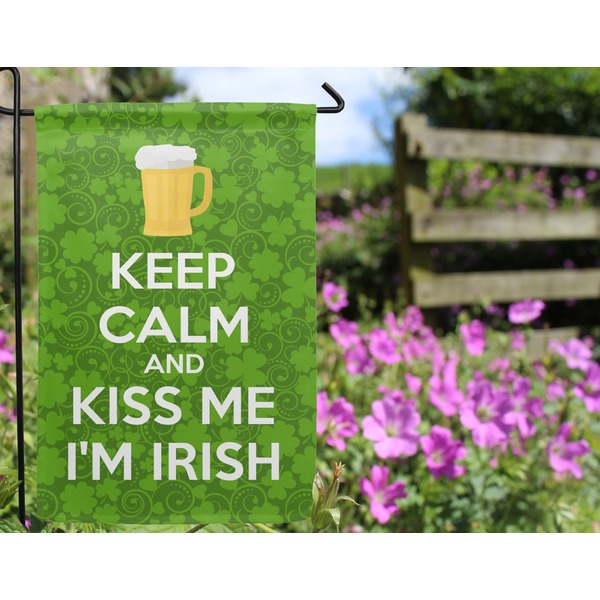 Kiss Me I'm Irish Garden Flag - Outside In Flowers