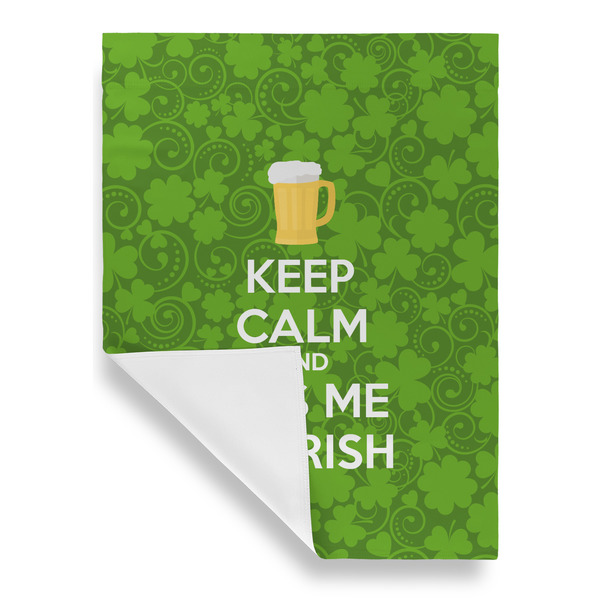 Kiss Me I'm Irish Garden Flags - Large - Single Sided - FRONT FOLDED