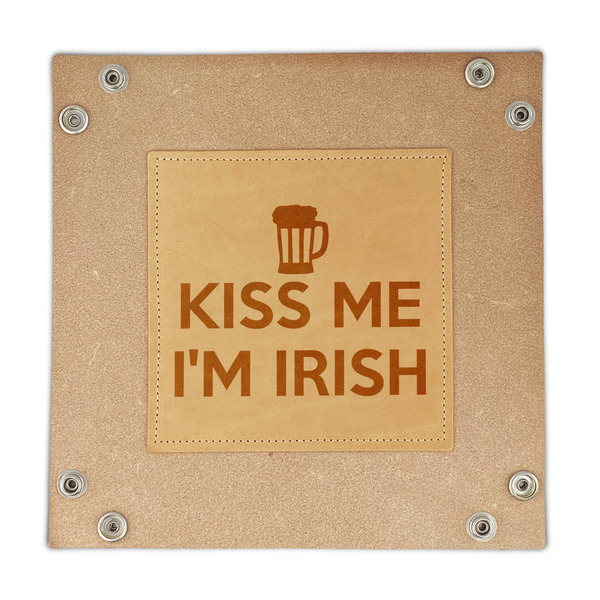 Kiss Me I'm Irish Genuine Leather Valet Trays - FRONT