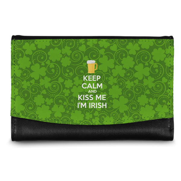Custom Kiss Me I'm Irish Genuine Leather Women's Wallet - Small