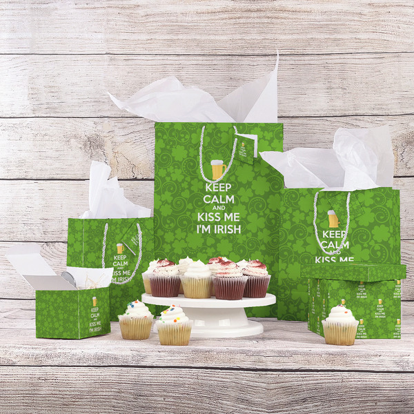 Kiss Me I'm Irish Gift Bags - In Context