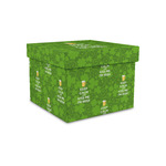 Kiss Me I'm Irish Gift Box with Lid - Canvas Wrapped - Small