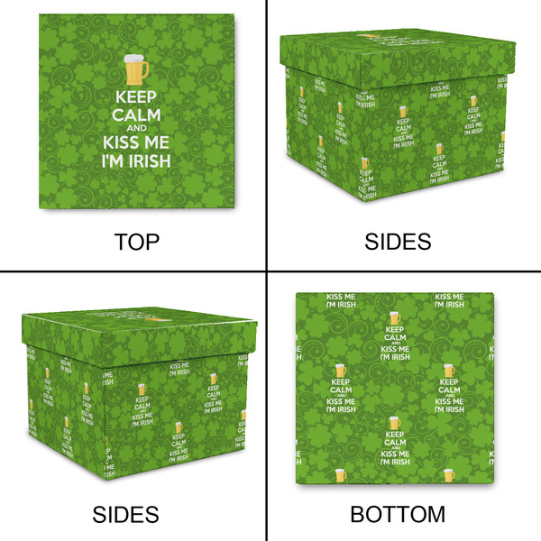 Kiss Me I'm Irish Gift Boxes with Lid - Canvas Wrapped - XX-Large - Approval