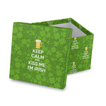 Kiss Me I'm Irish Gift Box with Lid - Canvas Wrapped
