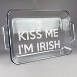 Kiss Me I'm Irish Glass Baking and Cake Dish