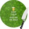 Kiss Me I'm Irish Glass Cutting Board (Personalized)