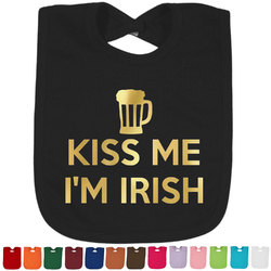 Kiss Me I'm Irish Foil Baby Bibs (Personalized)