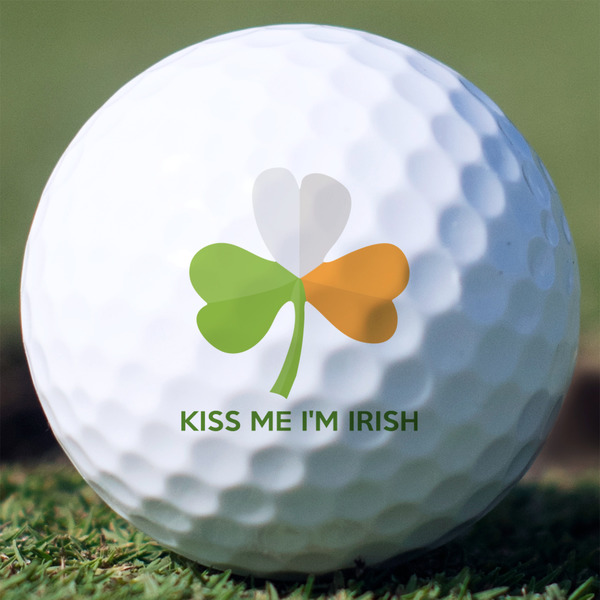 Custom Kiss Me I'm Irish Golf Balls - Titleist Pro V1 - Set of 3