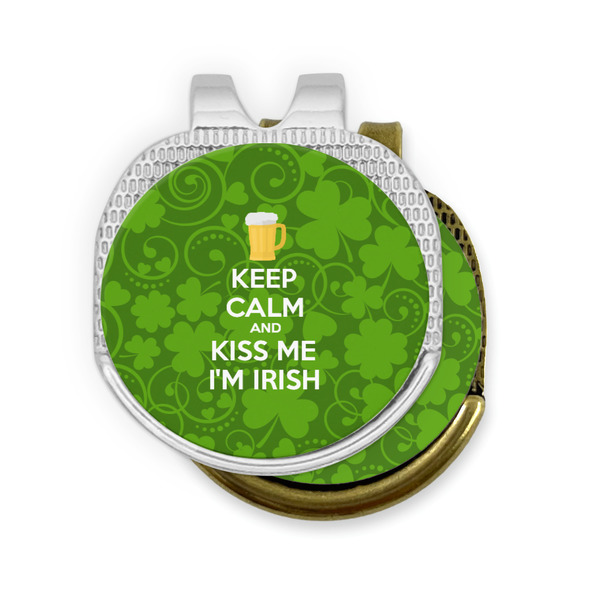 Kiss Me I'm Irish Golf Ball Marker Hat Clip - PARENT/MAIN