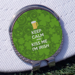 Kiss Me I'm Irish Golf Ball Marker - Hat Clip