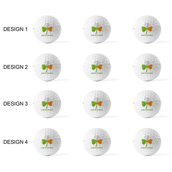 Kiss Me I'm Irish Golf Balls - Titleist - Set of 12 - APPROVAL