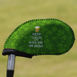 Kiss Me I'm Irish Golf Club Iron Cover