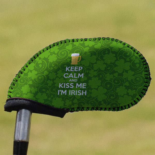 Custom Kiss Me I'm Irish Golf Club Iron Cover