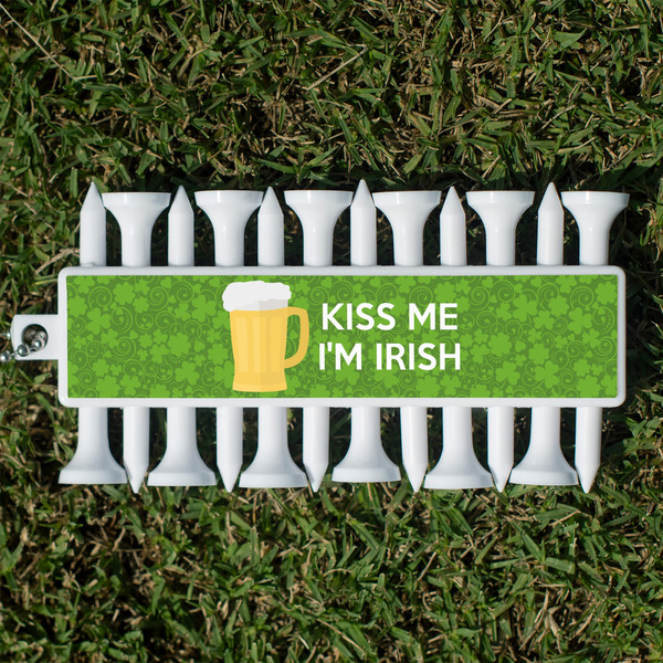 Custom Kiss Me I'm Irish Golf Tees & Ball Markers Set (Personalized)