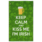 Kiss Me I'm Irish Golf Towel - Poly-Cotton Blend - Large