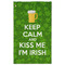 Kiss Me I'm Irish Golf Towel - Poly-Cotton Blend - Large