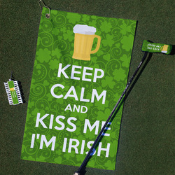 Kiss Me I'm Irish Golf Towel Gift Set (Personalized)