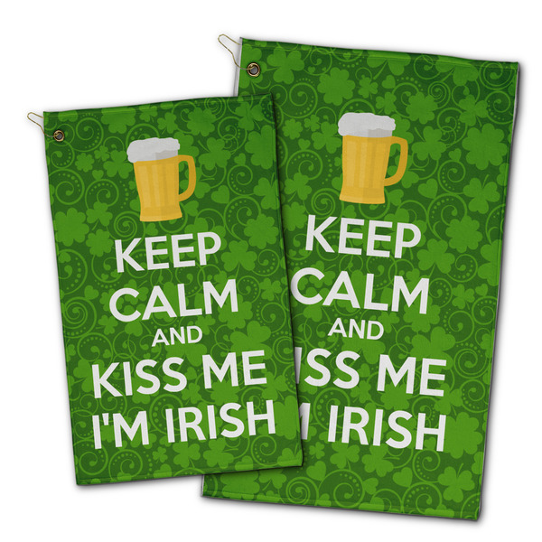 Kiss Me I'm Irish Golf Towel - PARENT (small and large)
