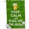 Kiss Me I'm Irish Golf Towel (Personalized)