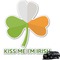 Kiss Me I'm Irish Graphic Car Decal
