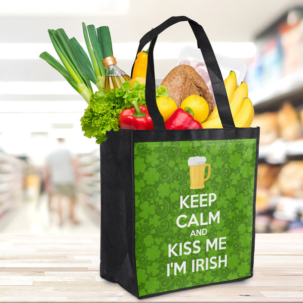 Kiss Me I'm Irish Grocery Bag - LIFESTYLE