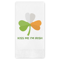 Kiss Me I'm Irish Guest Napkins - Full Color - Embossed Edge