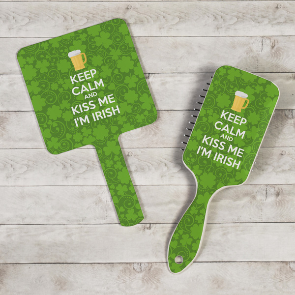 Kiss Me I'm Irish Hand Mirrors - In Context