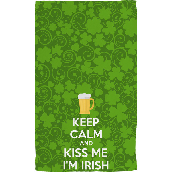 Kiss Me I'm Irish Hand Towel (Personalized) Full