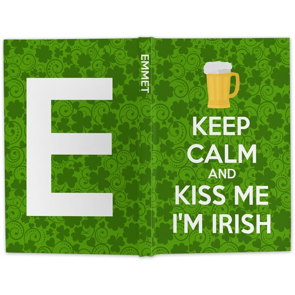 Kiss Me I'm Irish Hard Cover Journal - Apvl