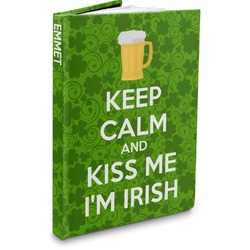 Kiss Me I'm Irish Hardbound Journal - 7.25" x 10" (Personalized)