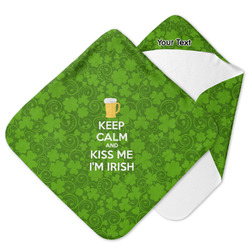 Kiss Me I'm Irish Hooded Baby Towel (Personalized)