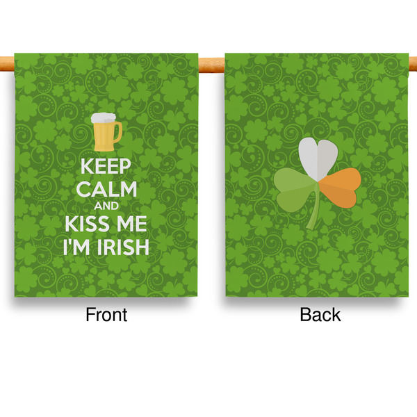 Kiss Me I'm Irish House Flags - Double Sided - APPROVAL