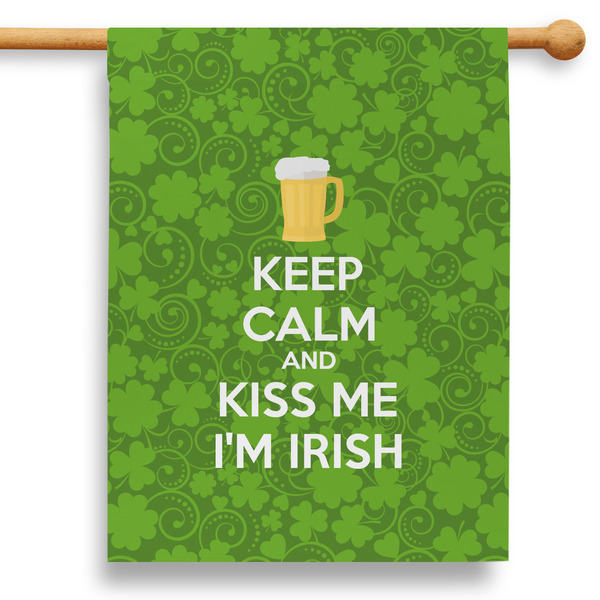 Custom Kiss Me I'm Irish 28" House Flag - Single Sided