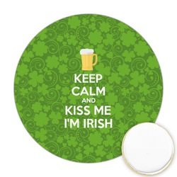 Kiss Me I'm Irish Printed Cookie Topper - Round