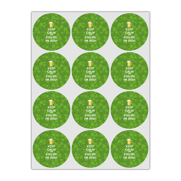 Kiss Me I'm Irish Icing Circle - Small - Set of 12