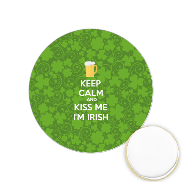 Custom Kiss Me I'm Irish Printed Cookie Topper - 1.25"