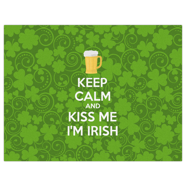 Kiss Me I'm Irish Indoor / Outdoor Rug - 6'x8' - Front Flat