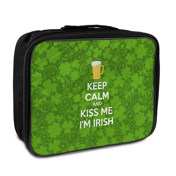 Custom Kiss Me I'm Irish Insulated Lunch Bag (Personalized)