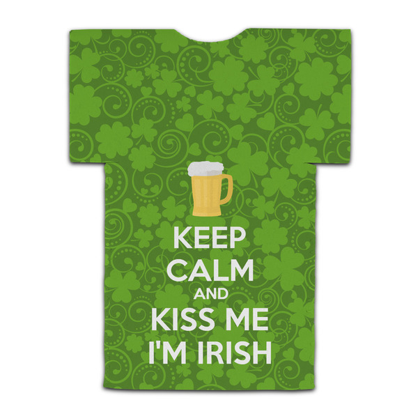 Kiss Me I'm Irish Jersey Bottle Cooler - BACK (flat)