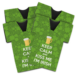 Kiss Me I'm Irish Jersey Bottle Cooler - Set of 4