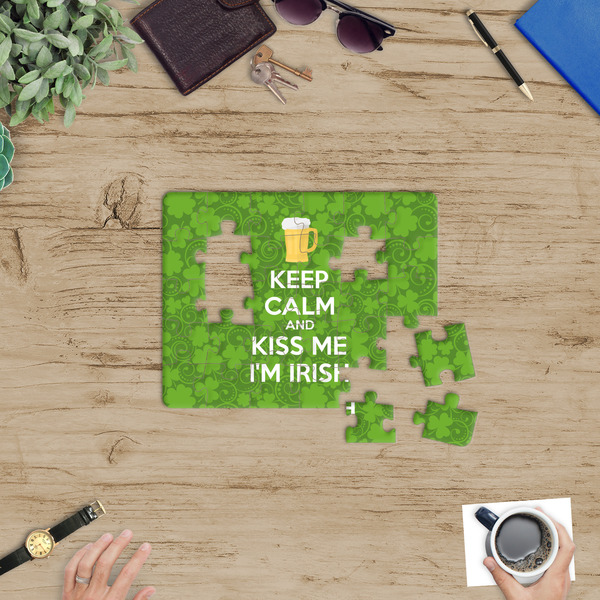 Kiss Me I'm Irish Jigsaw Puzzle 30 Piece - In Context