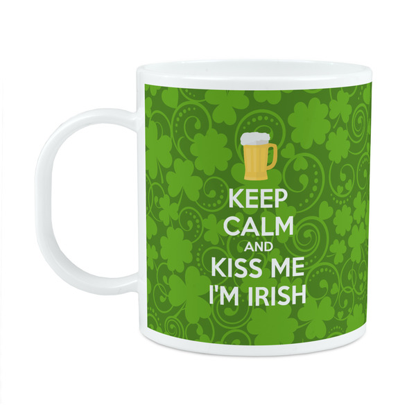 Custom Kiss Me I'm Irish Plastic Kids Mug (Personalized)