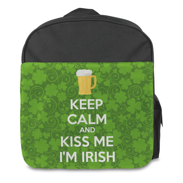 Kiss Me I'm Irish Kids Backpack - Front