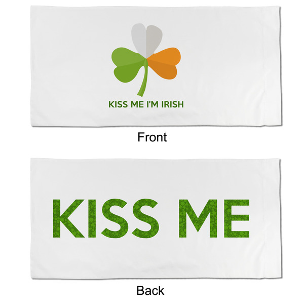 Kiss Me I'm Irish King Pillow Case - APPROVAL (partial print)