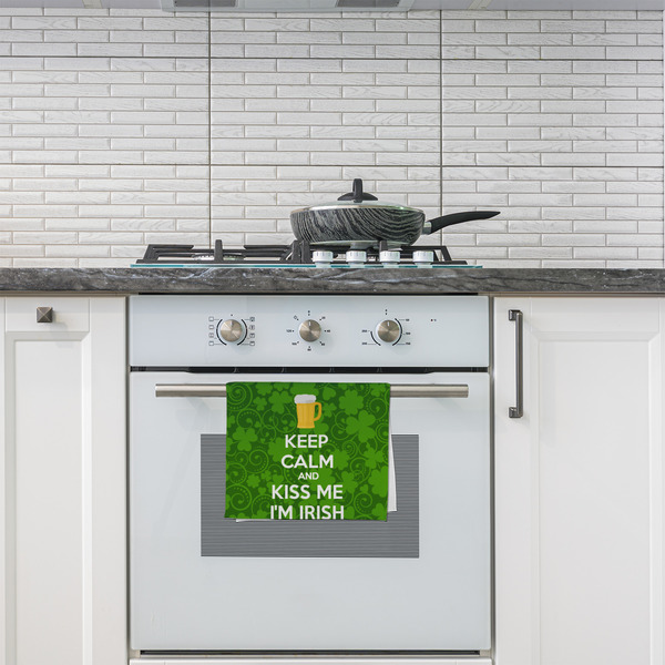 Kiss Me I'm Irish Kitchen Towel - Poly Cotton - Lifestyle