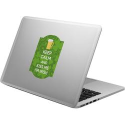 Kiss Me I'm Irish Laptop Decal (Personalized)