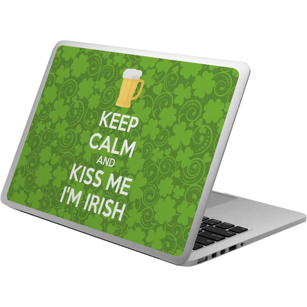 Custom Kiss Me I'm Irish Laptop Skin - Custom Sized (Personalized)