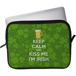 Kiss Me I'm Irish Laptop Sleeve / Case (Personalized)