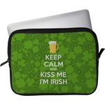Kiss Me I'm Irish Laptop Sleeve / Case - 13" (Personalized)