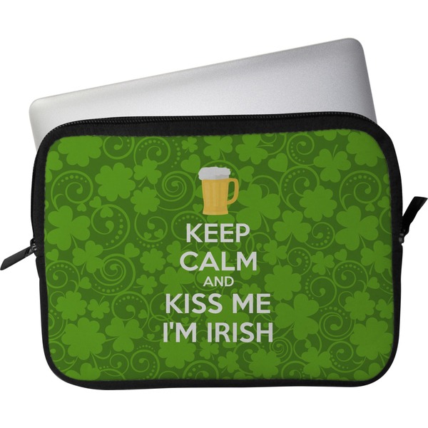 Custom Kiss Me I'm Irish Laptop Sleeve / Case - 13" (Personalized)